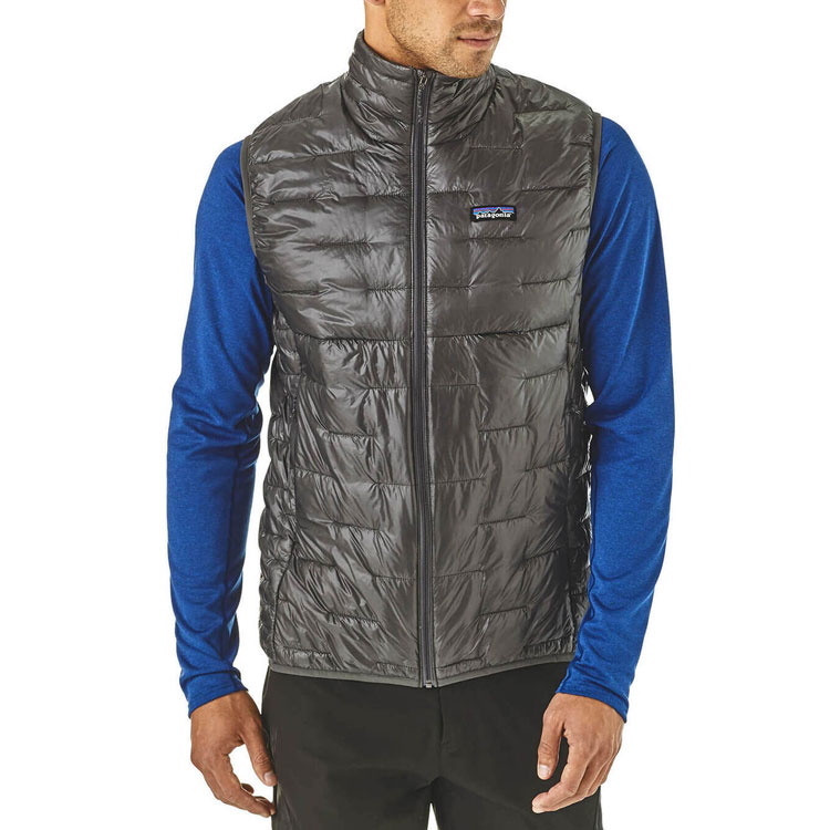 Shop Patagonia  Micro Puff Vest Solid Color Packable Logo Stand Collar. 84075