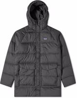 Patagonia Mid-Length Puffer Jacket with Logo Print in Black. 20655 Patagonia Mid-Length Puffer Jacket with Logo Print in Black. 20655