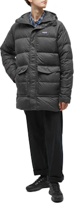 巴塔哥尼亞黑色中長款羽絨外套附Logo印花 20655 Shop 巴塔哥尼亞黑色中長款羽絨外套附Logo印花 20655