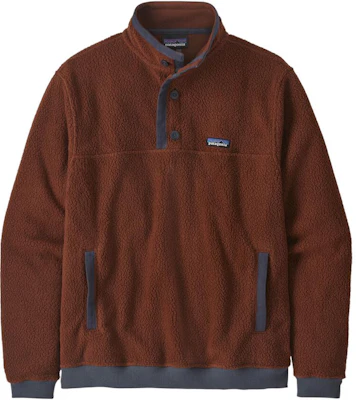Patagonia Shearling Button-Up Fleece Pullover Sweatshirt Casual Collar 26140 3