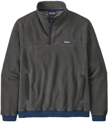 Patagonia Shearling Button-Up Fleece Pullover Sweatshirt Casual Collar 26140 6