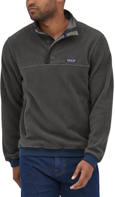 Patagonia Shearling Button-Up Fleece Pullover Sweatshirt Casual Collar 26140 7