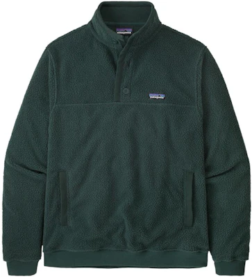 Patagonia Shearling Button-Up Fleece Pullover Sweatshirt Casual Collar 26140 12