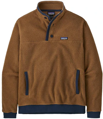Patagonia Shearling Button-Up Fleece Pullover Sweatshirt Casual Collar 26140 2