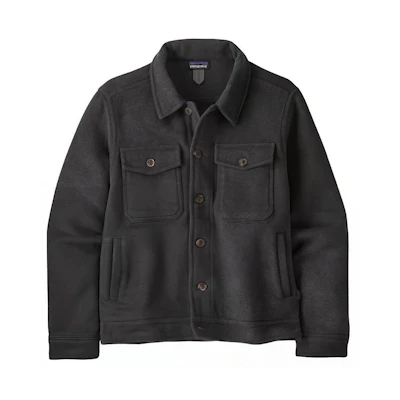 Patagonia Solid Color Button-Up Collar Long Sleeve Multi-Pocket Jacket 26570
