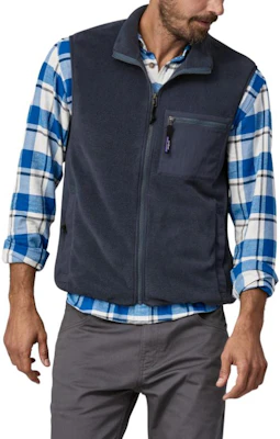 Patagonia Synchilla Fleece Vest Colorblock Zip-Up Warm and Soft. 23011 6