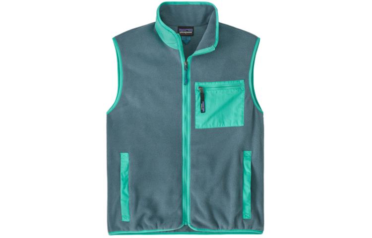 Order Patagonia  Synchilla Fleece Vest Colorblock Zip-Up Warm and Soft. 23011