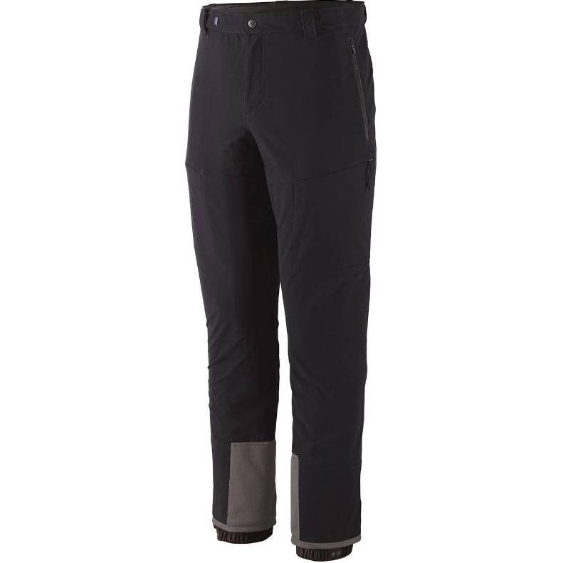 Patagonia Alpine Guide  Black Straight Knit Sports Pants with Printed Design. 83180