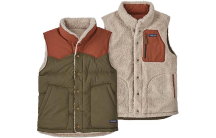 Patagonia Bivy Down Reversible Vest  Two-Tone Sleeveless Jacket. 27588