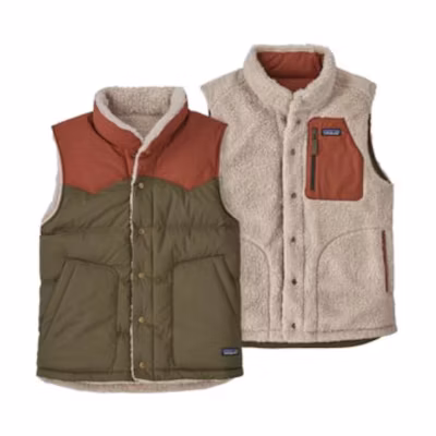 Patagonia Bivy Down Reversible Vest Two-Tone Sleeveless Jacket. 27588
