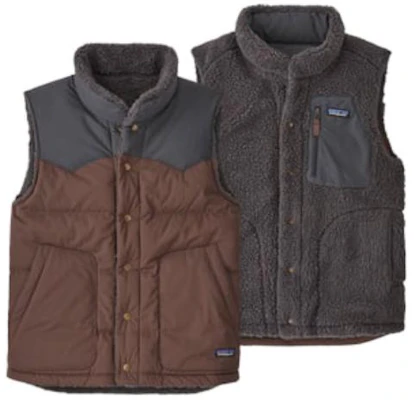 巴塔哥尼亞雙面羽絨背心雙色無袖外套 27588 5