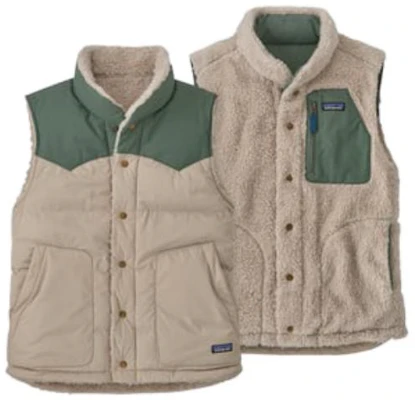 巴塔哥尼亞雙面羽絨背心雙色無袖外套 27588 6