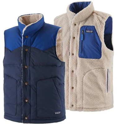 巴塔哥尼亞雙面羽絨背心雙色無袖外套 27588 11
