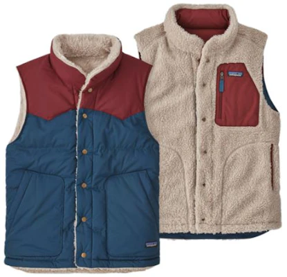 巴塔哥尼亞雙面羽絨背心雙色無袖外套 27588 12
