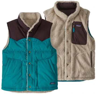 巴塔哥尼亞雙面羽絨背心雙色無袖外套 27588 13