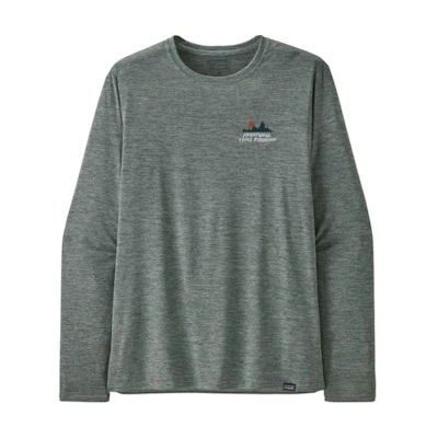 Patagonia Capilene Cool Daily Graphic Long-Sleeve Shirt Gray-Green 45160-LINX