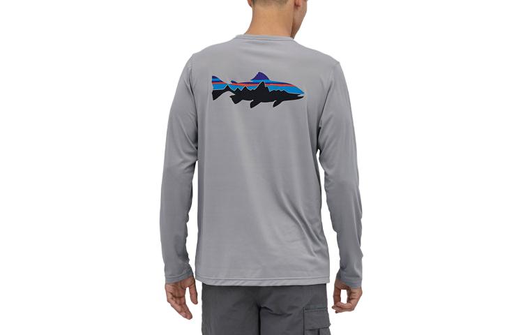 Shop Camiseta Manga Larga Hombre Patagonia Capilene COOL Secado Rápido Protección Solar 52147