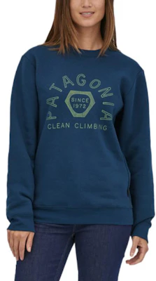 Patagonia Clean Climb FW22 Logo Print Pullover Sweatshirt Unisex 37554 Details for Patagonia Clean Climb FW22 Logo Print Pullover Sweatshirt Unisex 37554