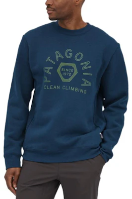 Patagonia Clean Climb FW22 Logo Print Pullover Sweatshirt Unisex 37554 Sizing Patagonia Clean Climb FW22 Logo Print Pullover Sweatshirt Unisex 37554