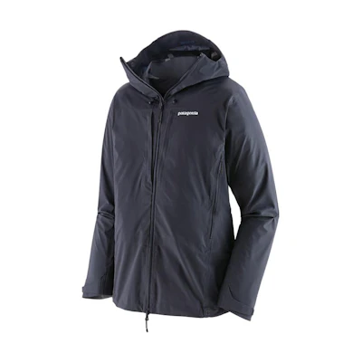 Patagonia Dual Aspect Waterproof Windproof Hiking Jacket with Adjustable Hood. 85380