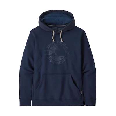 Patagonia GPIW Uprisal Hoodie Letter Print Pullover Sweatshirt Blue Unisex 39652