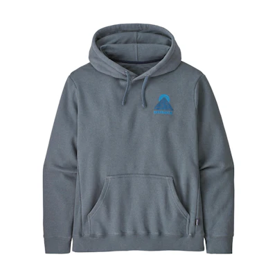 Patagonia Graphic Print Hoodie Pullover Gray 39659