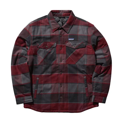 Patagonia Ink Black Outdoor Plaid Long Sleeve Button-Up Shirt for Men 20386