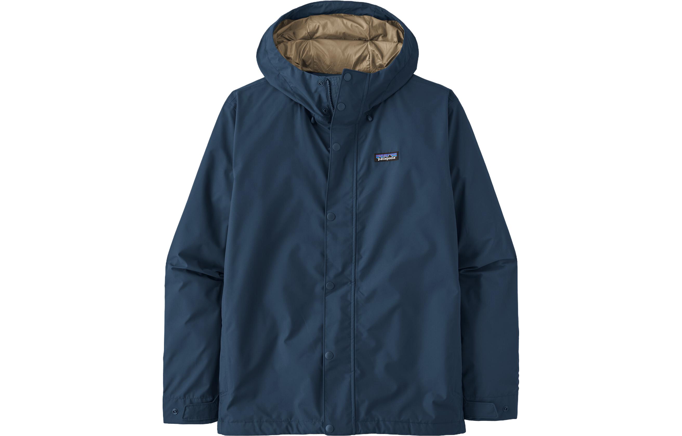 Patagonia Jackson Glacier  Waterproof Hooded Rain Jacket Solid Color 26545