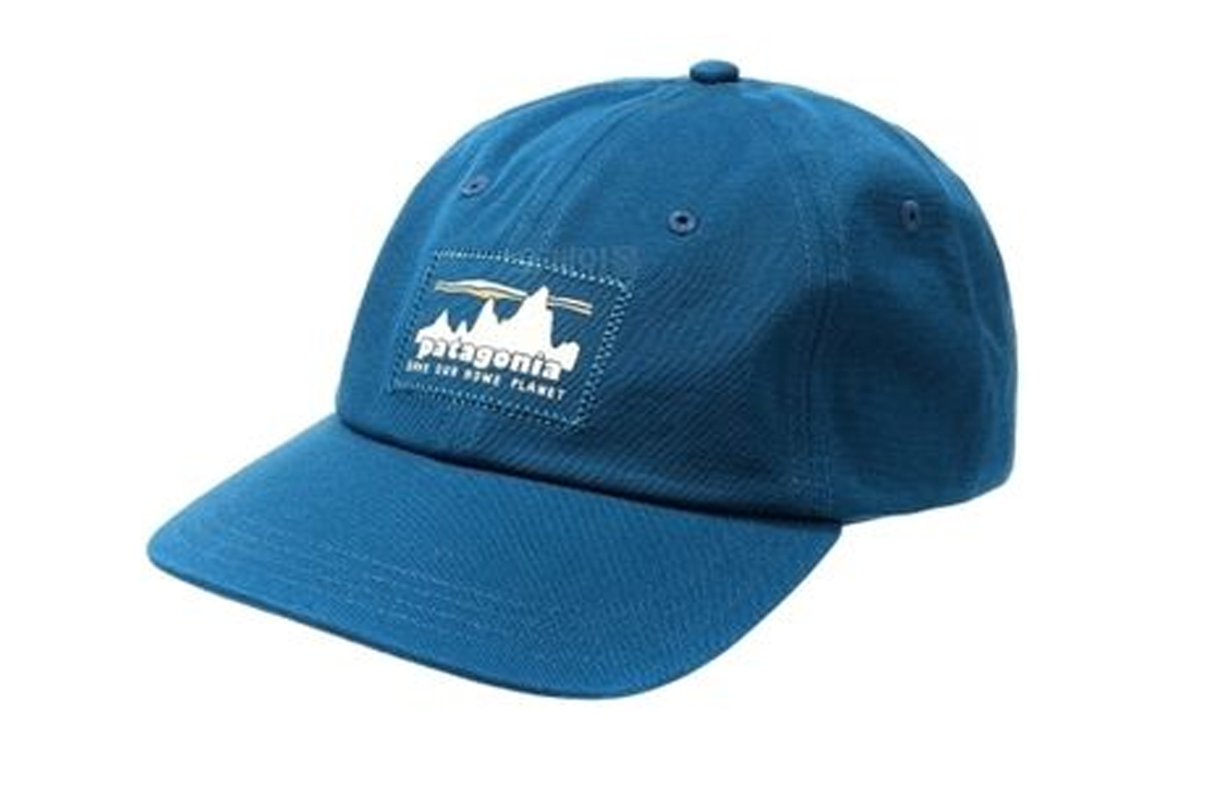 Patagonia Logo Cotton Baseball Cap Blue - 38357LMBE