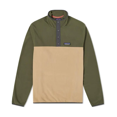 Patagonia Micro D Fleece Pullover Half-Button FW22 Colorblock Sweater 26165
