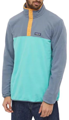 Patagonia Micro D Fleece Pullover Half-Button FW22 Colorblock Sweater 26165 6