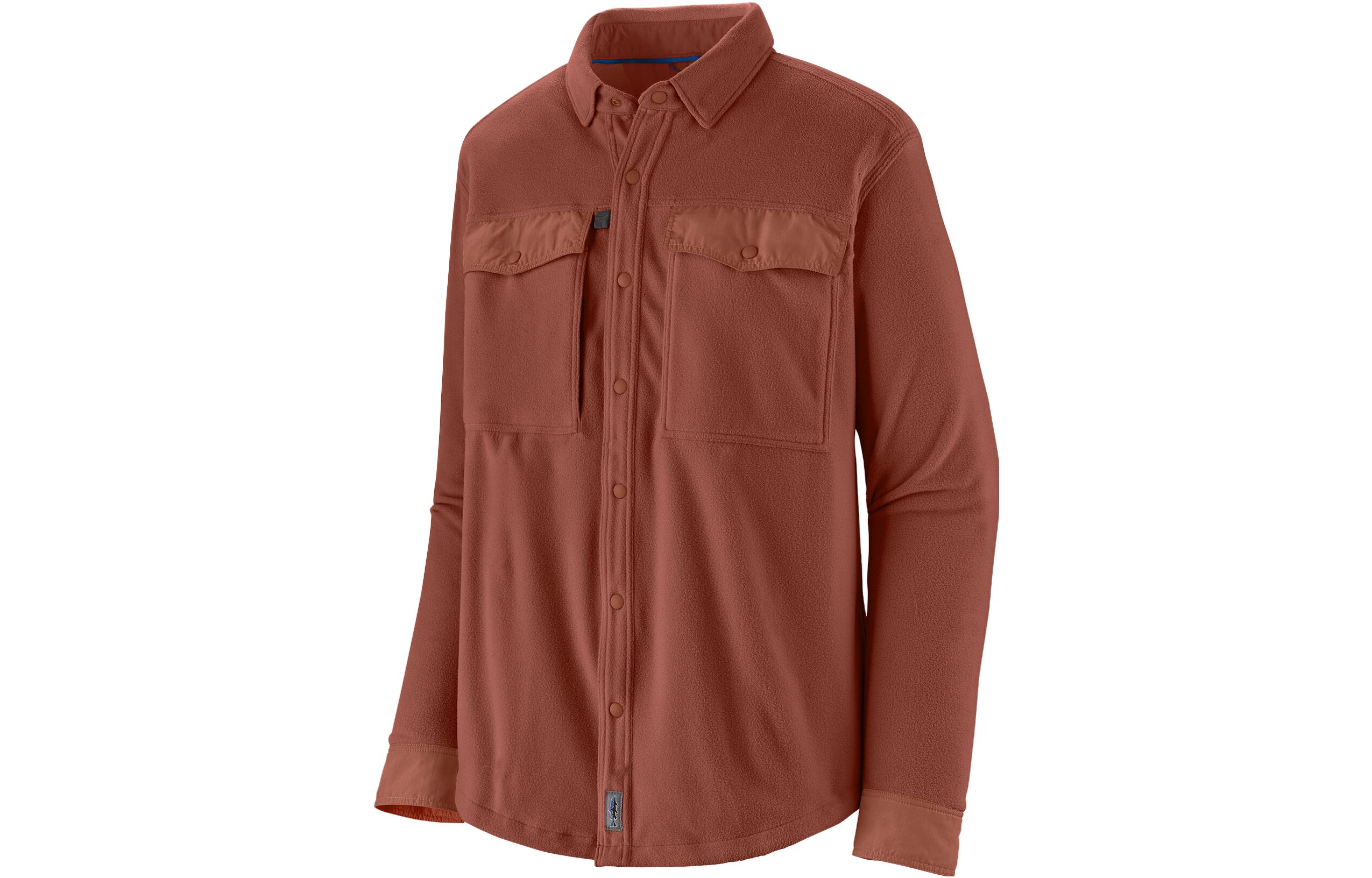 Cheap Patagonia Multicolor Outdoor Stand Collar Long Sleeve Shirt for Men 52225