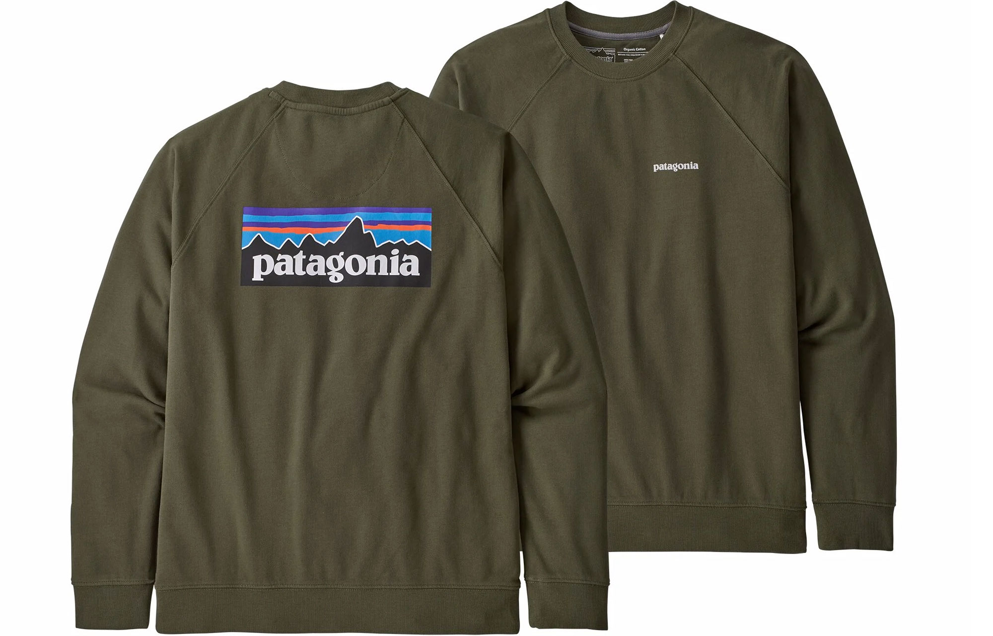 Patagonia P-6 Logo Crewneck Sweatshirt Casual Print Pullover 39603