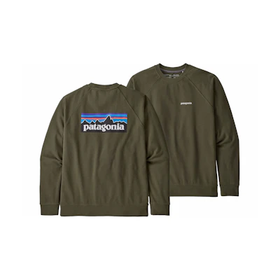 Patagonia P-6 Logo Crewneck Sweatshirt Casual Print Pullover 39603