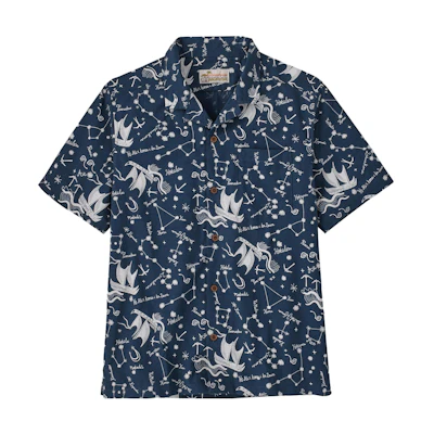 Patagonia Pataloha Short Sleeve Button-Up Shirt with Allover Print. 52566