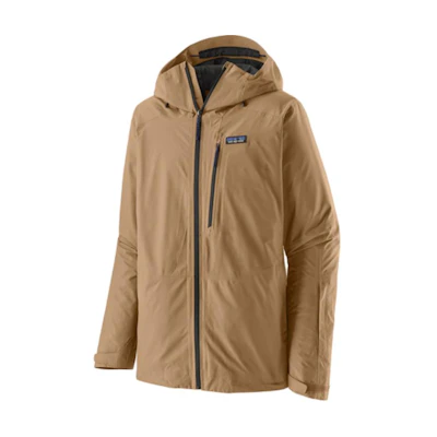 Patagonia Powder Town Waterproof Breathable Solid Color Zip Hoodie Jacket 31625