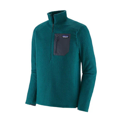 Patagonia R1 Air Zip Neck Logo Long Sleeve Pullover Sweatshirt - 40245