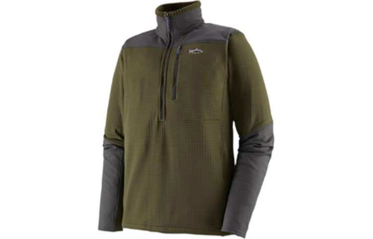 Patagonia R1 Fitz Roy  Half-Zip Fleece Pullover Fishing Jacket. 52722