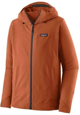 Chaqueta con capucha Patagonia R1 TechFace Slim Fit Logo para hombre. 83576 4