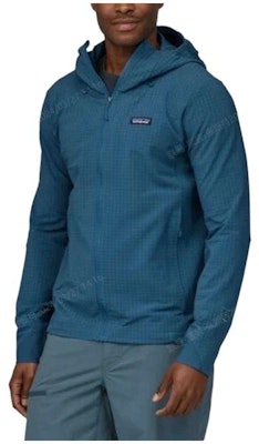 Chaqueta con capucha Patagonia R1 TechFace Slim Fit Logo para hombre. 83576 Order Chaqueta con capucha Patagonia R1 TechFace Slim Fit Logo para hombre. 83576