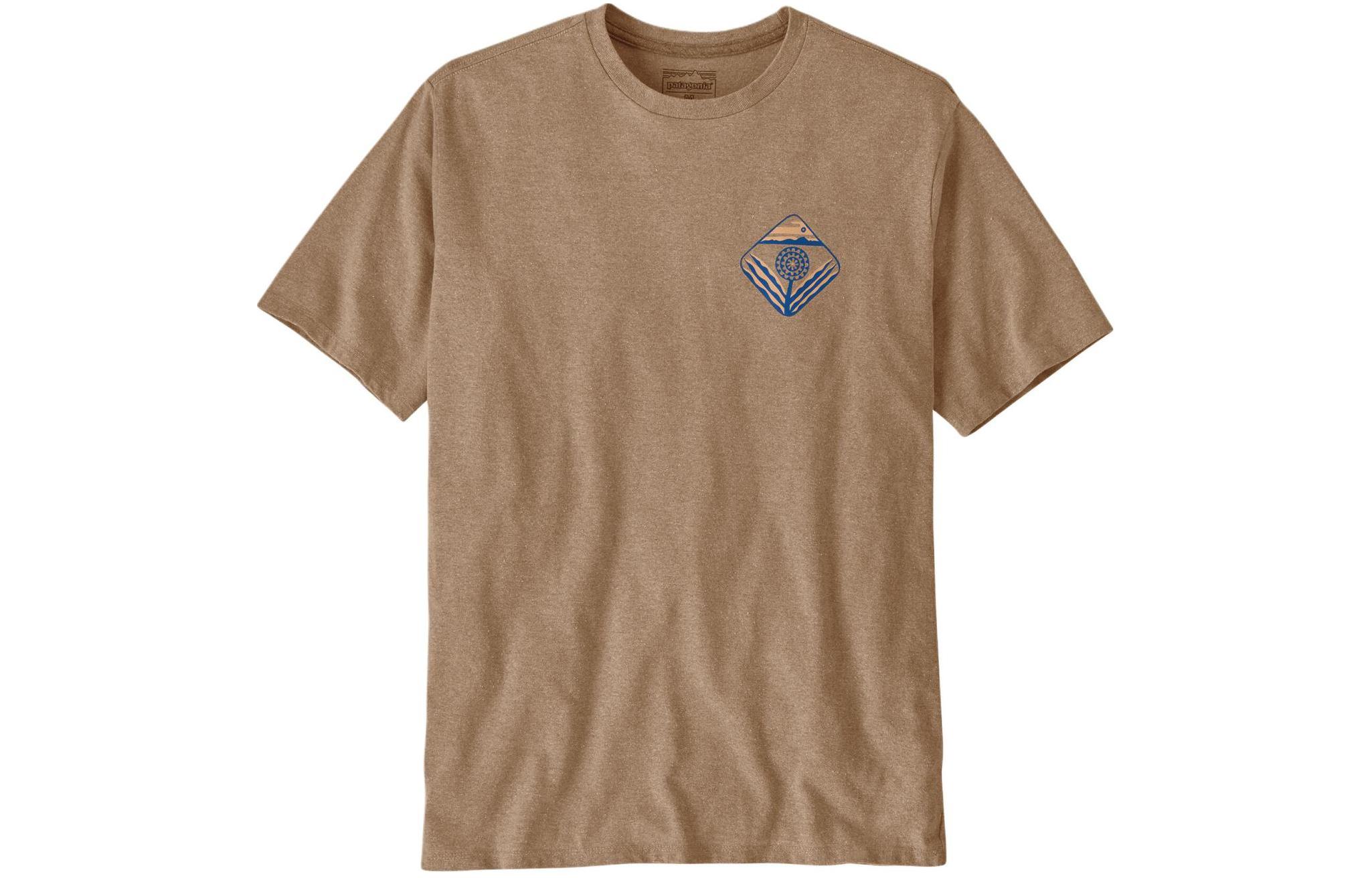 Patagonia Responsibili-Tee Dawn to Dusk Logo  Outdoor Loose-Fit T-Shirt 37739