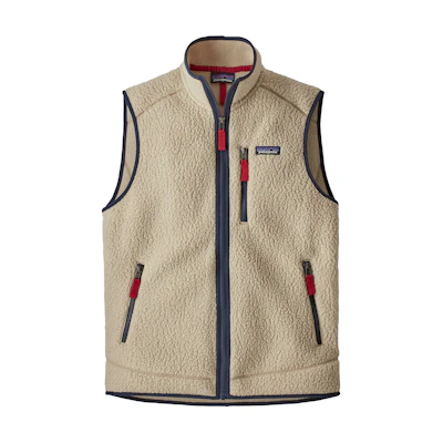 Patagonia Retro Pile Classic Fleece Vest Warm Solid Color Vintage Style 22821