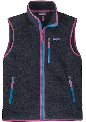 Patagonia Retro Pile Classic Fleece Vest Warm Solid Color Vintage Style 22821 15