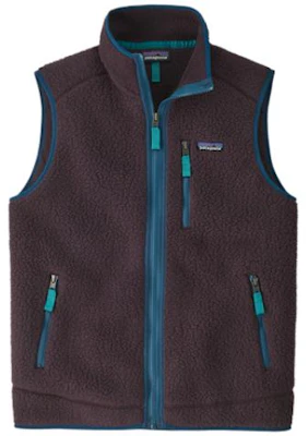 Patagonia Retro Pile Classic Fleece Vest Warm Solid Color Vintage Style 22821 19