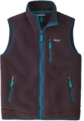 Patagonia Retro Pile Classic Fleece Vest Warm Solid Color Vintage Style 22821 21