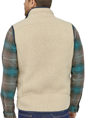 Patagonia Retro Pile Classic Fleece Vest Warm Solid Color Vintage Style 22821 Details for Patagonia Retro Pile Classic Fleece Vest Warm Solid Color Vintage Style 22821