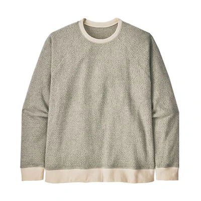Patagonia Shearling Fleece Pullover with Ribbed Cuffs Solid Color 26130