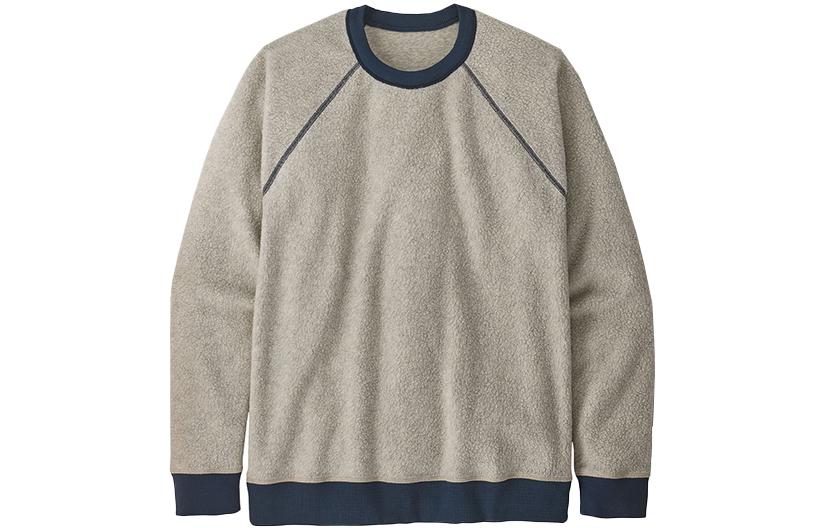 Purchase Patagonia Shearling Fleece Pullover with Ribbed Cuffs Solid Color 26130