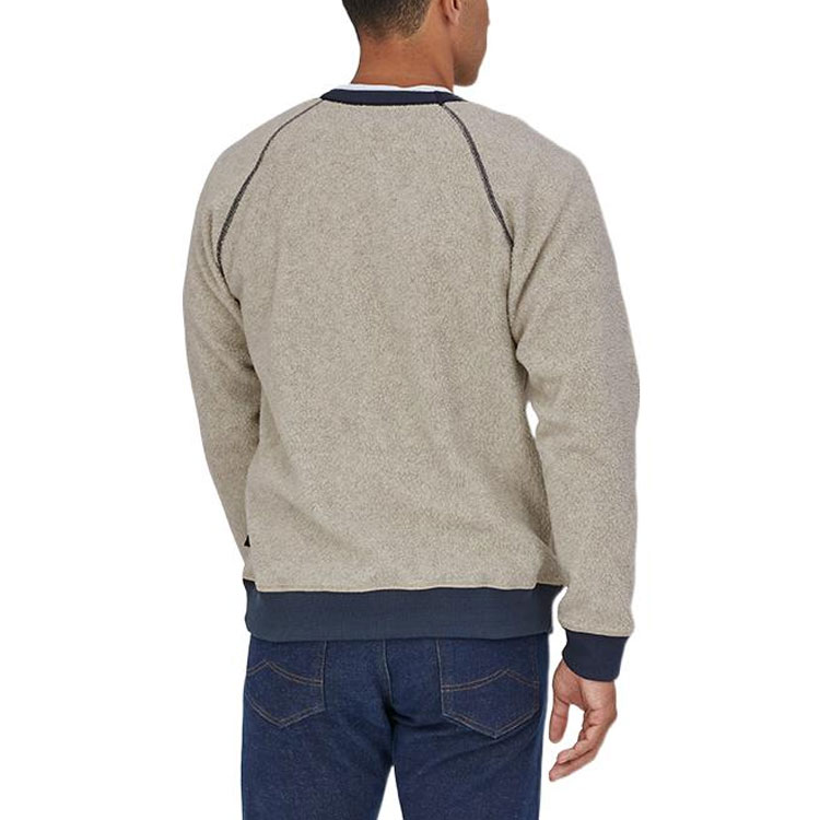 Sizing Patagonia Shearling Fleece Pullover with Ribbed Cuffs Solid Color 26130