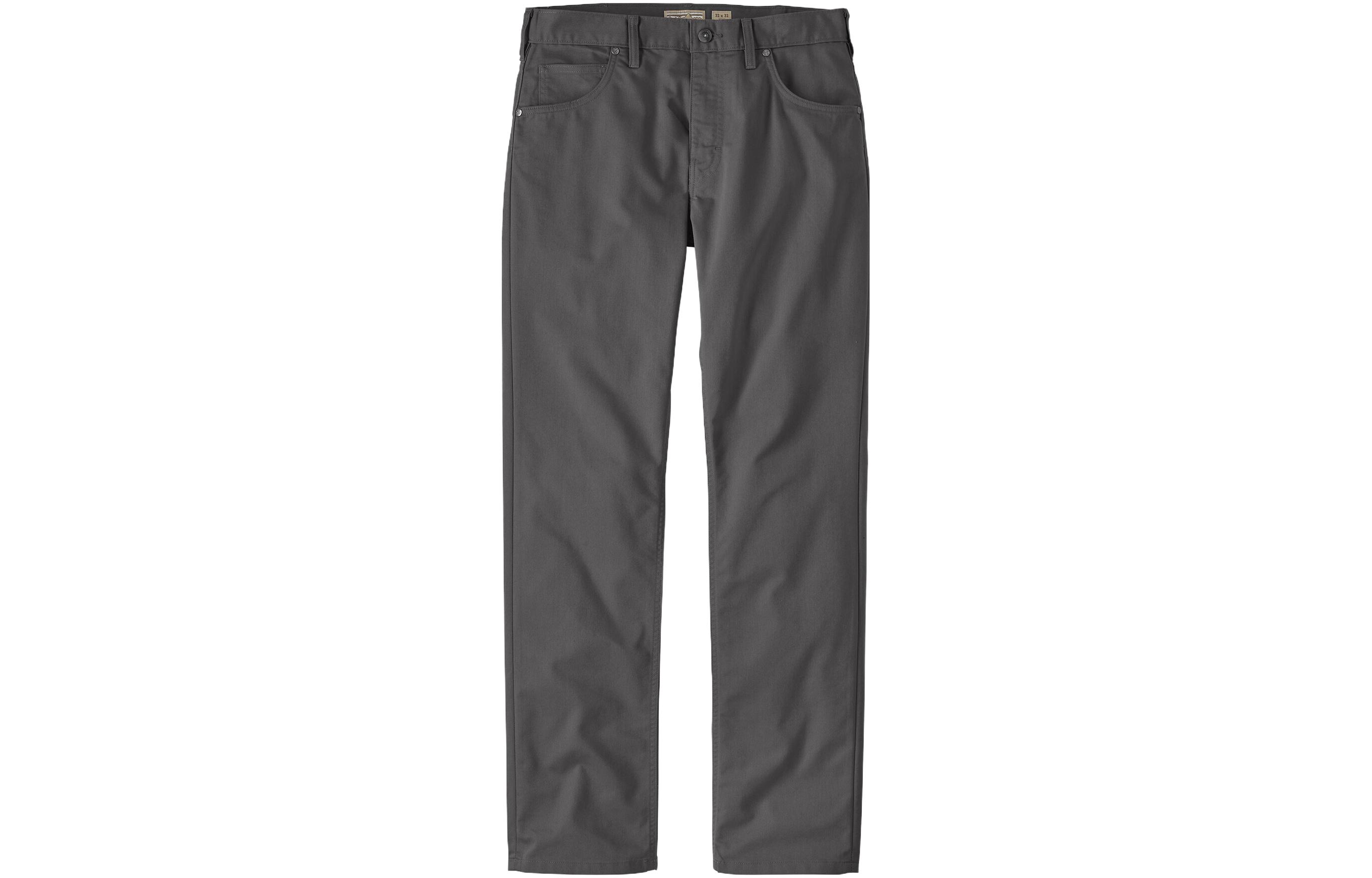Patagonia Solid Button Fly Straight-Leg Casual Pants for Men. 56491